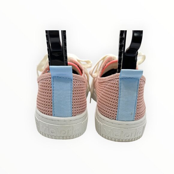 Victoria Women's 1915 Re-Edition Pink Mesh Low-Top Sneakers - Picture 3 of 10